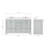 Stafford 61 " W Freestanding Standard Free Standing 2 Double Vanity Bathroom Vanity With White Quartz Top-93359264