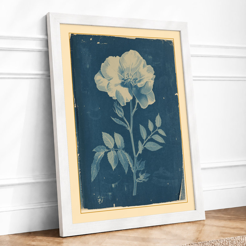 Pale Bloom Study Botanical - Print, A2 - 59.4 x 42.0 cm, White