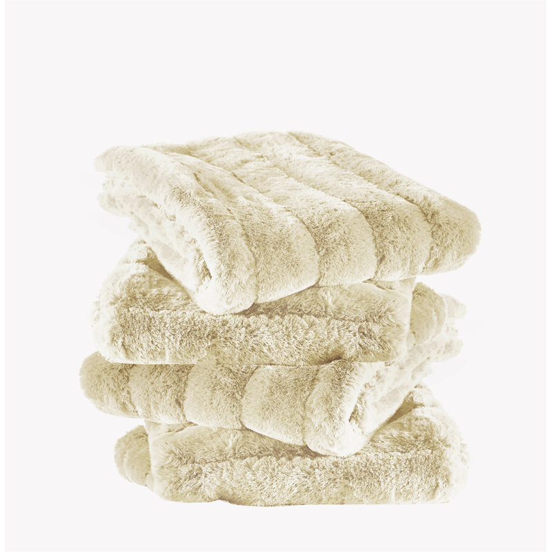 Super Mink Square Pillow Cover, Antique White