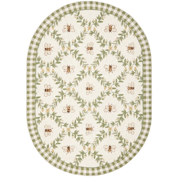 Bee & Willow Home Bee & Willow 34'' x 21'' Faded Floral Bath Rug (Khaki)