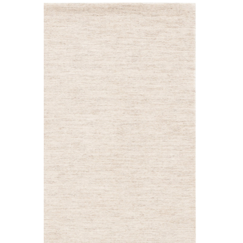 Funchess Handloomed Wool Cotton Rug in Beige, Runner 2'3" x 8'