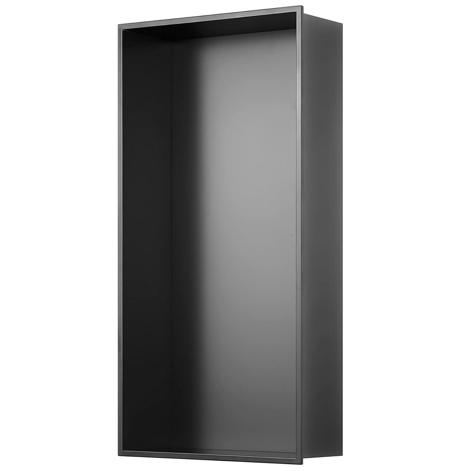 Sunrosa Black Shower Niche Stainless Steel, Shower Niche Insert Ready
