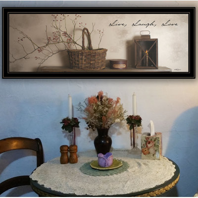 Live, Laugh and Love Framed Wall Art for Living Room, Home Wall Décor by Billy Jacobs