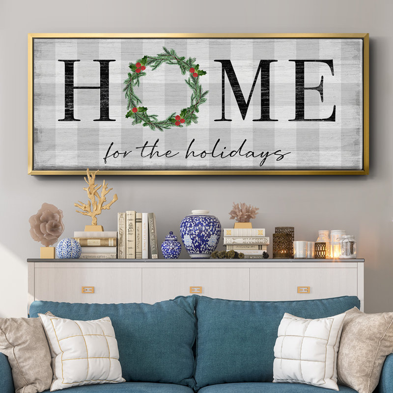 Home for the Holidays- Framed Canvas