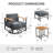 Ensemble de conversation d'extérieur pour 2 chaises pivotantes avec repose-pieds et table d'appoint 18,7 po Archlebov-1583210596