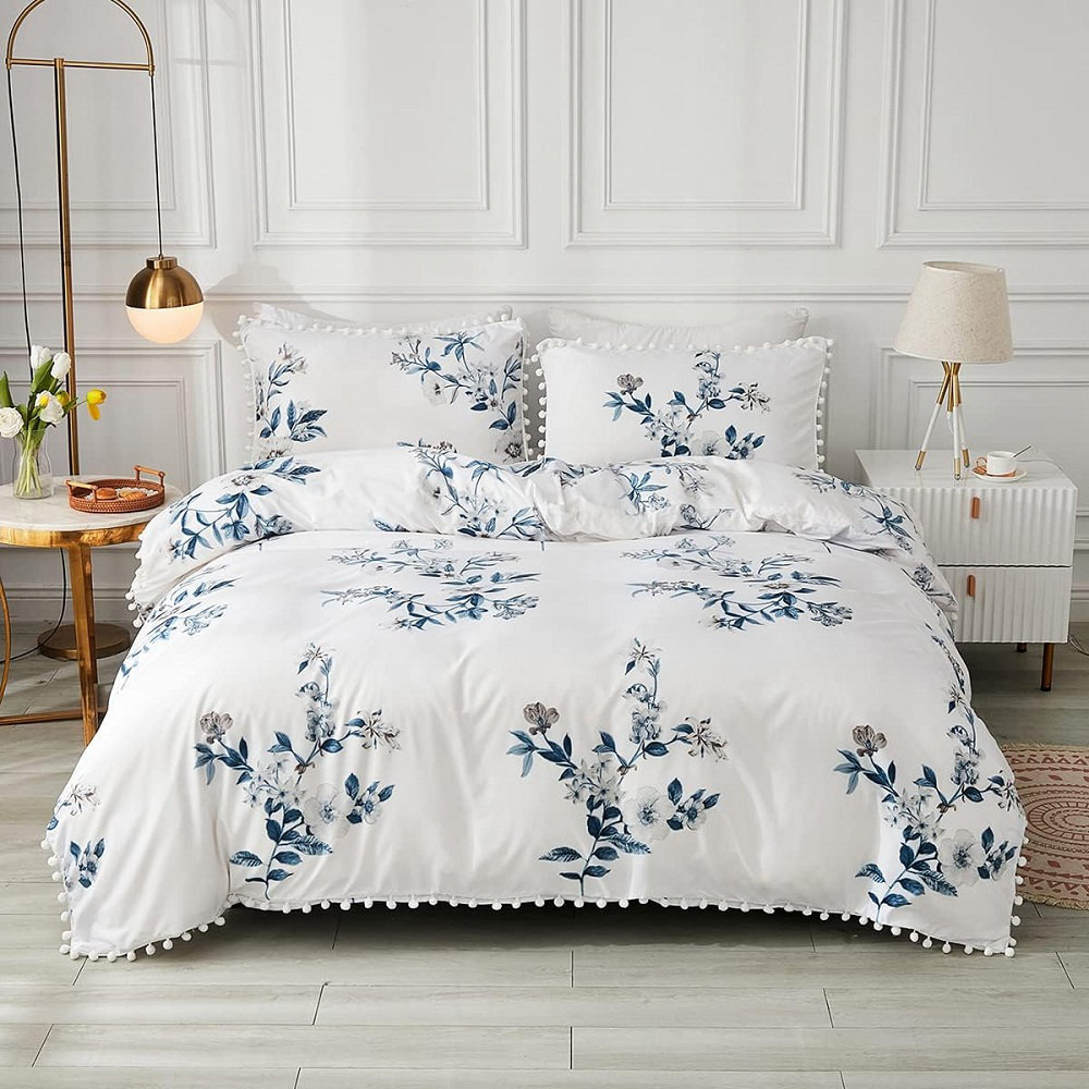 Floral Crest Duvet Cover Set NCU0NVH685