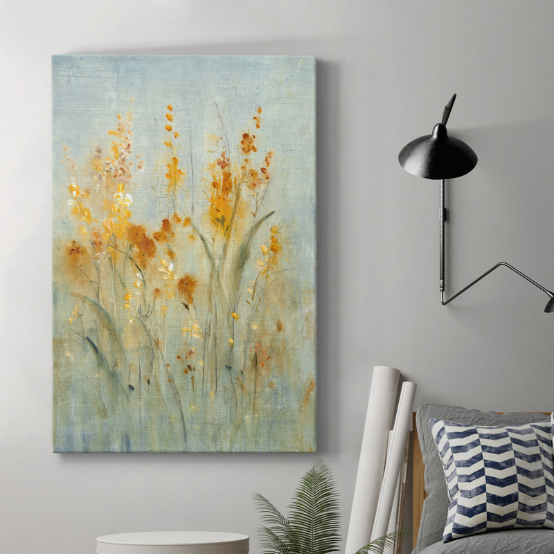 Vaporisateur de fleurs sauvages II - peinture sur toile tendue, H 60 po x l 40 po x P 1 po