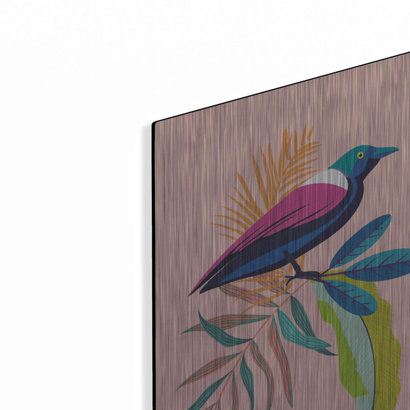 «Exotic Birds I» par Omar Escalante, H 16 po x l 12 po