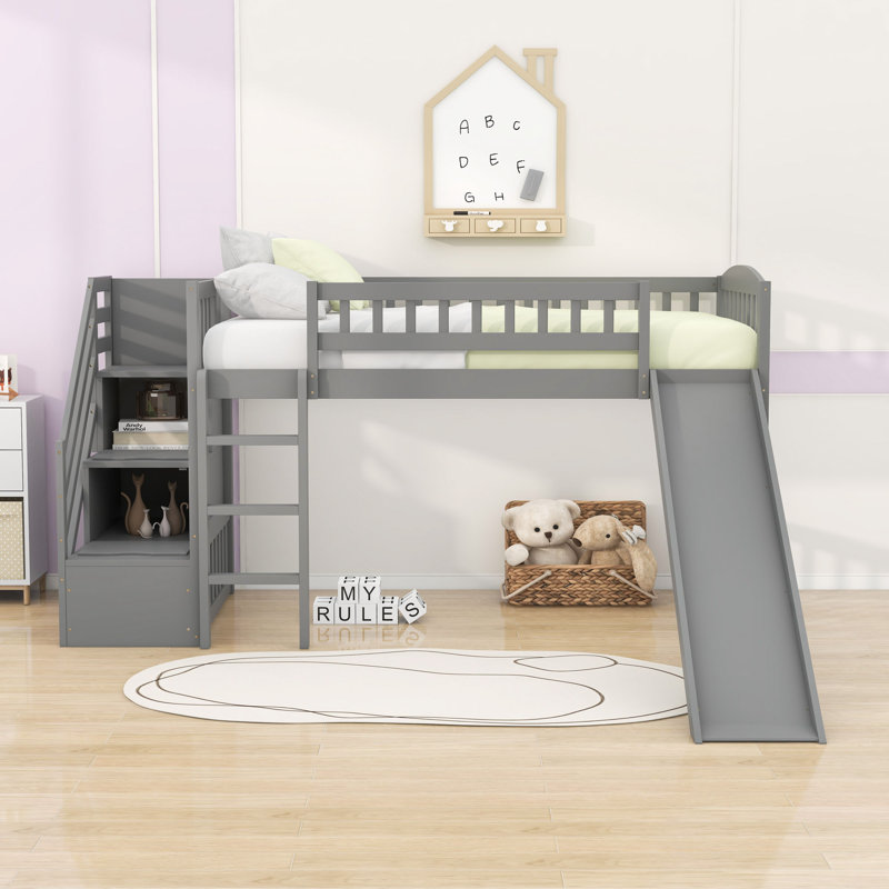 Lit mezzanine simple Estuardo par Harriet Bee, gris