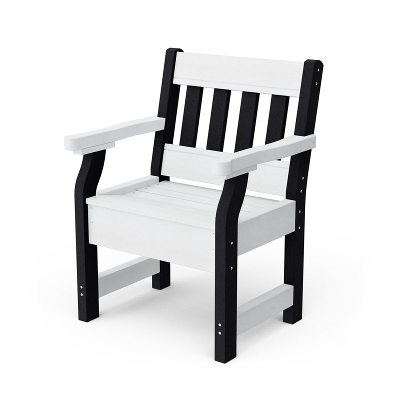 Heritage Garden Chair, White/Black