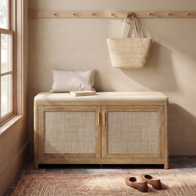 Banc à chaussures avec coussin Gwendolen