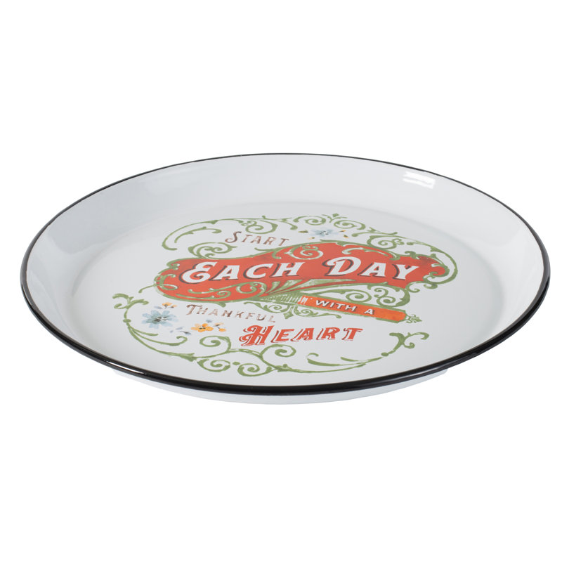 Gracie Oaks Raheem Tin Platter