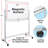 Freestanding Melamine Reversible Magnetic Medium 4' x 6' Whiteboard, Magnetic Whiteboard with Adjustable Height, Sturdy Steel Frame, Marker Tray, 360֯ Rotating Mechanism