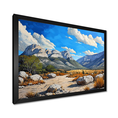 «Guadalupe Mountains In Texas I», impression d'art mural au Texas