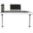 Adjustable Rolling Bike Desk With Laptop Stand For Stationary Bike Or Trainer - Portable Workstation For Exercise, Work, Or TV Watching
