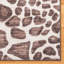 Tapis intérieur rayé à motif girafe moderne ivoire Rayna Gavin-102344747