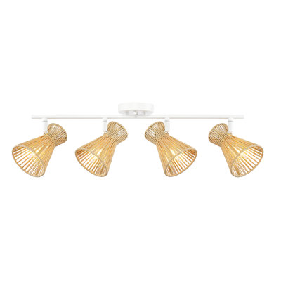 Aileu 28'' 4 -Light Fixed Track Track Kit with Dimmable and Adjustable Head