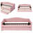 Modern Teddy Fleece LED Upholstered Daybed with Trundle-1277170316-1277170318