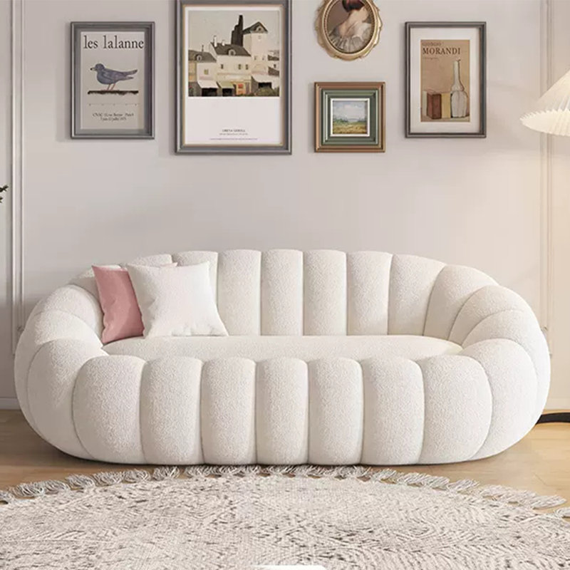 Millianna 70.9'' Upholstered Sofa, White Polyester Blend