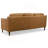 Cooper Mid Century Modern Tan Leather Sofa