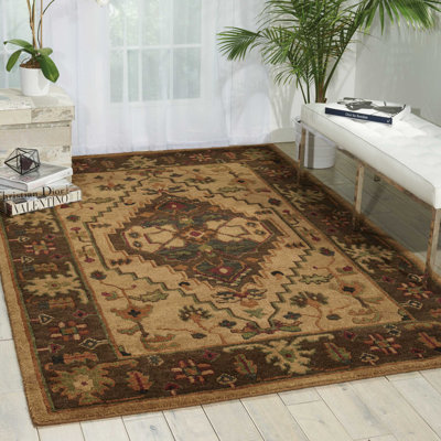 Tapis traditionnel beige Nourison Tekita 8 pi 6 po x 11 pi 6 po