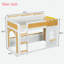 Bunk Bed With Storage Shelves, Window And 2 Doors-403356307