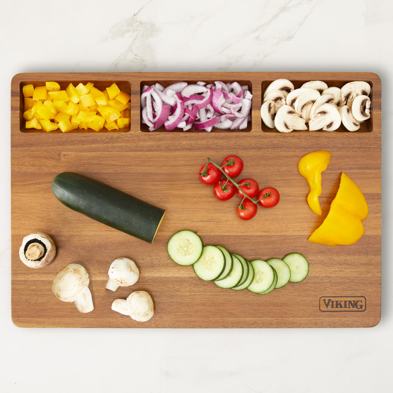 Viking 20-Inch Acacia Wood Reversible Butcher Block