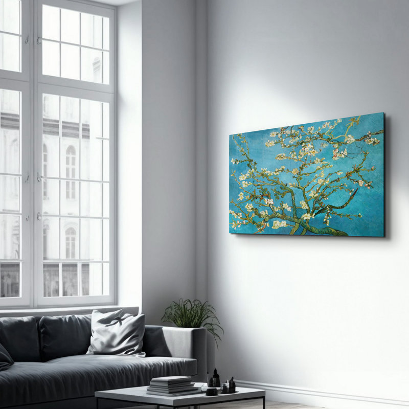 Peinture murale élégante en verre trempé Lekeya, 13,8 x 21,7 pouces | 100% verre trempé, épaisseur: 0,16 pouce | Imprimé UV pour des couleurs éclatantes | Parfait pour la décoration intérieure, le salon et les espaces de bureau