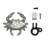 Blue Crab Push Button Doorbell-15024137