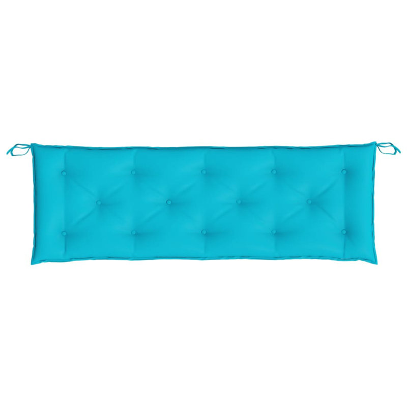 Coussin de banc en tissu Oxford, Blanc crème, H 2,8 po x l 59,1 po x P 19,7 po