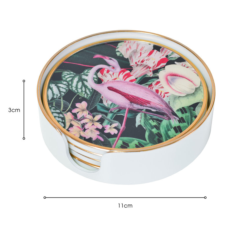 Tropical Bomb Circular Coaster Set - MYRTLE & MARY