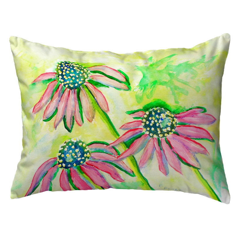  Housse et insert de coussin rectangulaire intérieur / extérieur Cone Flowers