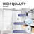 50" - 54" W x 76"H Double Sliding Frameless  Glass Shower Doors | 5/16" Clear Tempered Glass | Leak-Proof Precision | Durable Stainless Steel Hardware | Perfect Adjustment Uneven Walls-105786447