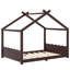 Lit double sur pied avec lattes de soutien, cadre de lit en bois massif pour enfants, sans sommier ni structure d'ouverture, espresso-1369292324-1369292325