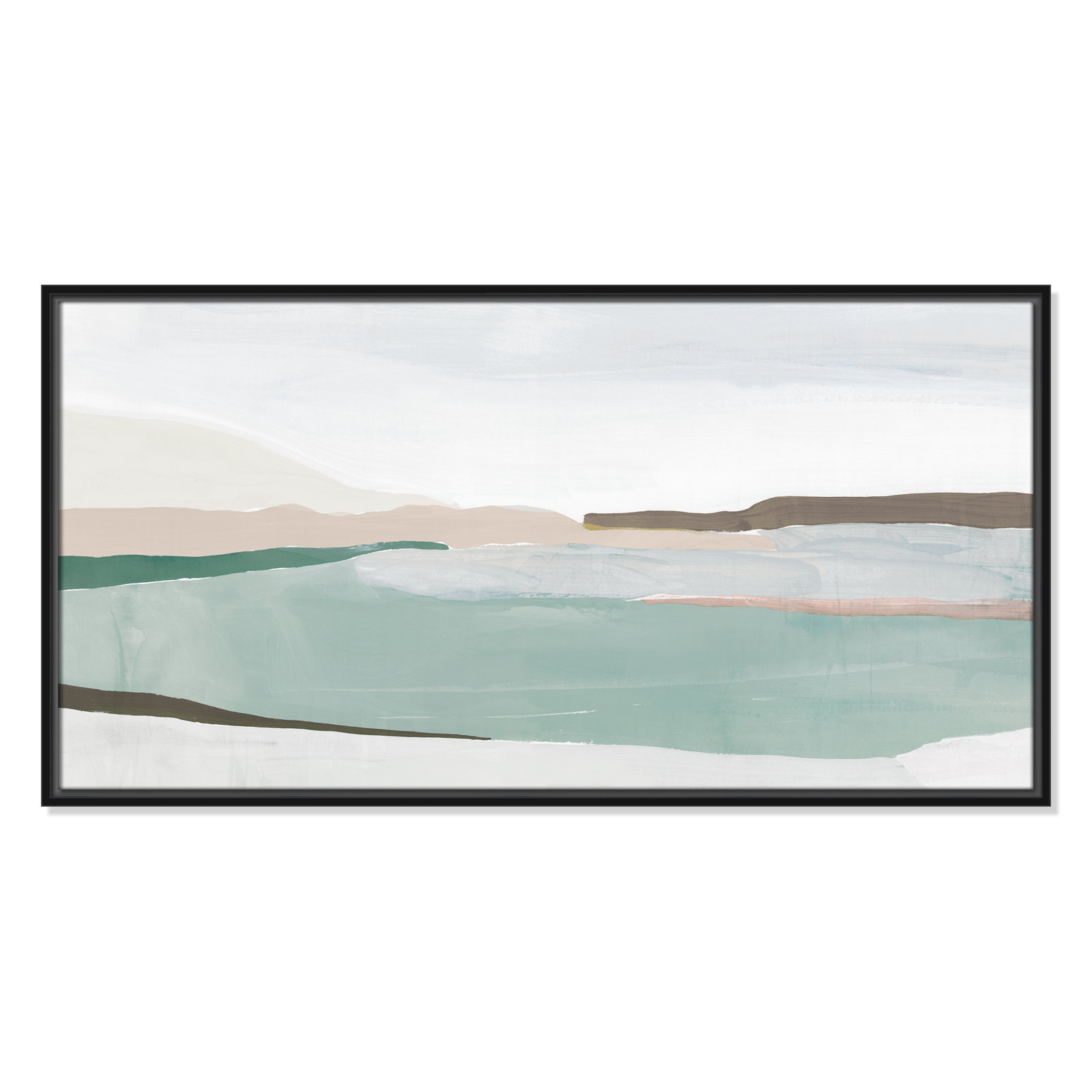 Sole Of The Land II, 19.5" H x 37.5" W x 2" D, Black