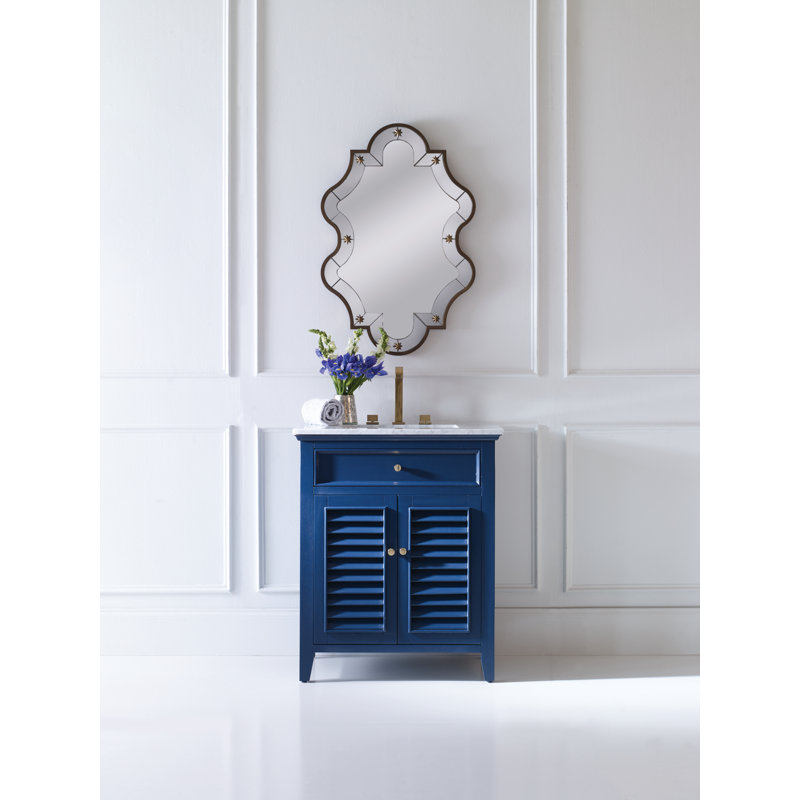 Louvered 30'' W Single Vanity