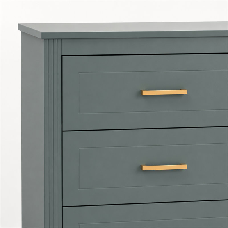 Commode double 6 tiroirs, Bleu
