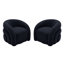 Fauteuil d'appoint pivotant de style moderne entièrement rembourré Aunna-1733021835
