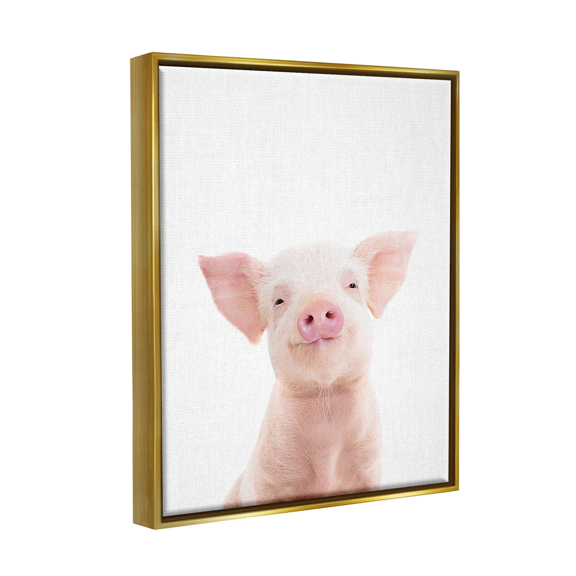 Stupell Industries Smiling Pink Pig by Sisi And Seb | Wayfair