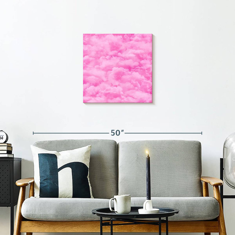 Nuage de ciel rose Alvord, H 20 po x l 20 po