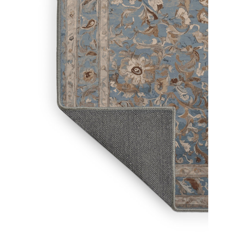 Tapis gris soyeux et moelleux, Rectangle 7 pi x 10 pi