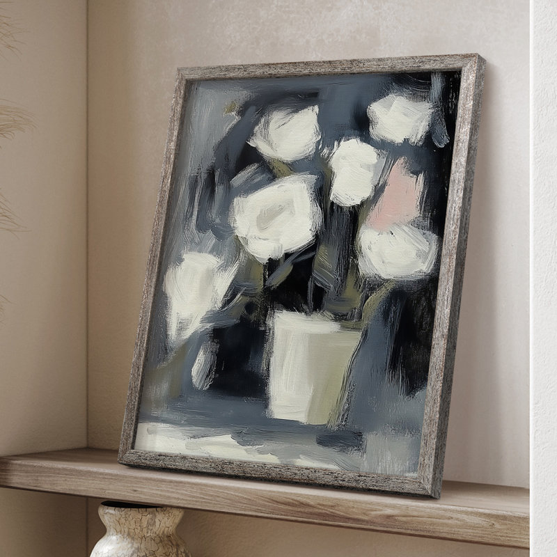 Impression encadrée FLORAL Series DCXCVII - Bois massif, H 11 po x l 9 po