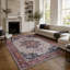Vintage Look Cotton and Chenille Flatweave Area Rug-2127088114