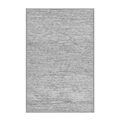 Tapis gris en chenille tissé à la machine Wilek