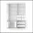 Freestanding Buffet with Hutch, Tall Kitchen Pantry Cabinet with 4 Drawers, Door Shelves, and Pull-out Trays for Dining and Living Rooms-128975337
