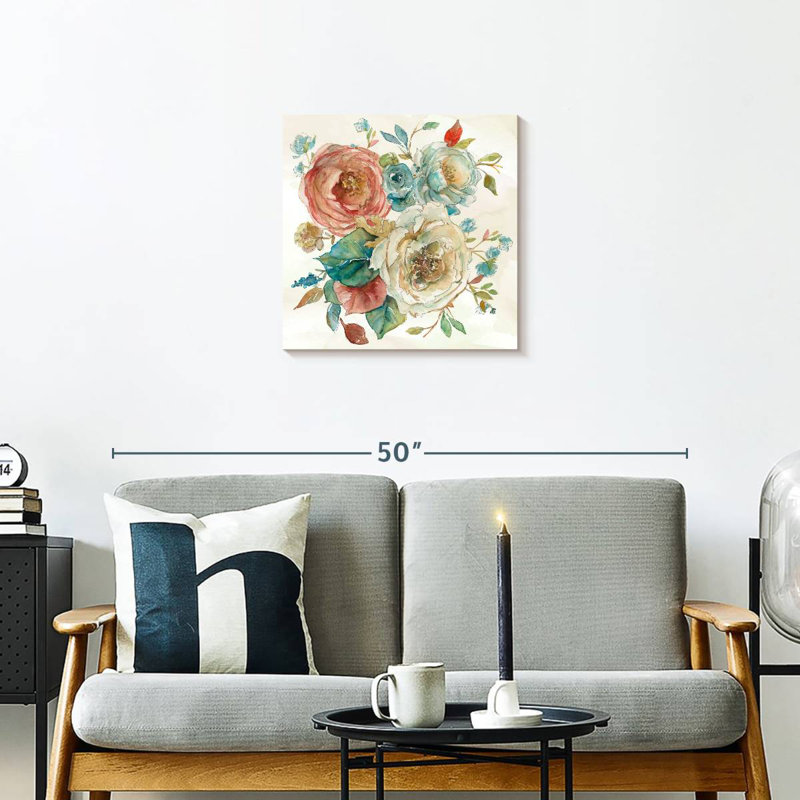 Dainty Rose Garden I, 20" H x 20" W