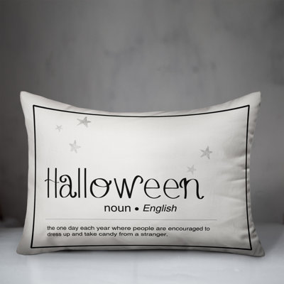 Halloween Definition Throw Pillow