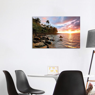 Kauai Sunset by Dennis Frates - Print on Canvas