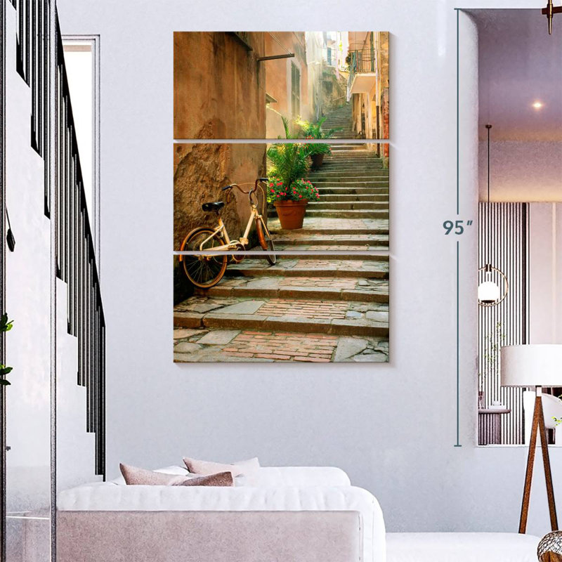 Sireci Cinque Terre Steps, 74" H x 48" W