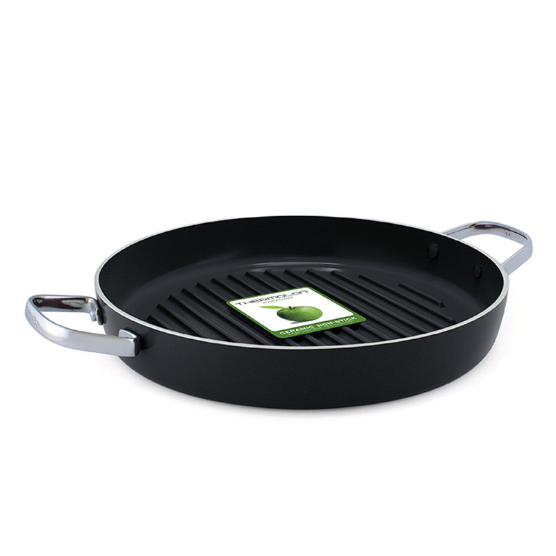 GreenPan Essentials Aluminium Non-Stick 28cm Round Griddle Pan